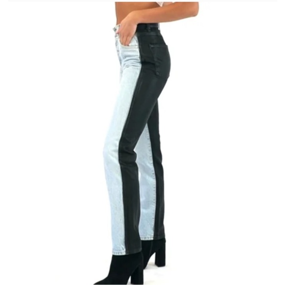 Revice Two Tone Ex Boyfriend High Waist Jeans 27 - Picture 6 of 10